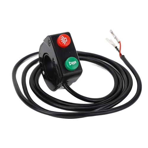 Zohisin 22 mm Universal-Lenkerschalter für Motorräder, kompatibel mit Elektrofahrrädern und Rollern, zur Bedienung von Hupe und Scheinwerfer Zohisin 22 mm Universal-Lenkerschalter für Motorräder, kompatibel mit Elektrofahrrädern und Rollern, zur Bedienung von Hupe und Scheinwerfer von Zohisin
