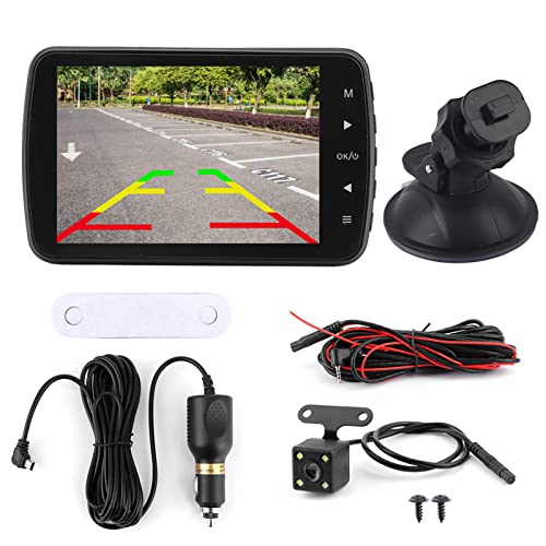 Zohisin 3,5in LCD 1080p Antriebsrekorder Dual -Kamera 170 ° Weitwinkel Clear Nachtsichtautos DVR Dashcam mit automatischer Off -Off -Reverse -Bildfunktion Multipler Sprache von Zohisin