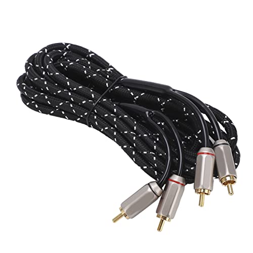 Zohisin 3 0m 9 84ft Autoverstärker Audiokabel Stereodraht mit doppelter männlicher Kopf Universal für Lautsprecher Ein V -Empfänger -Subwoofer HiFi -System (3,0 Meter) von Zohisin