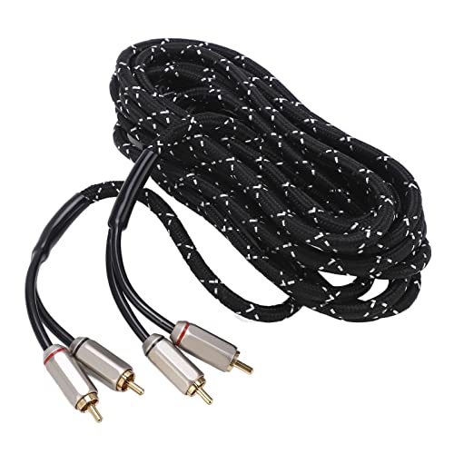 Zohisin 3 0m 9 84ft Autoverstärker Audiokabel Stereodraht mit doppelter männlicher Kopf Universal für Lautsprecher Ein V -Empfänger -Subwoofer HiFi -System (5,0 Meter) von Zohisin
