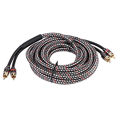 Zohisin 4 8m Auto Home Stereo Audiosignalkabelverstärker Subwoofer Kabeldrahtadapter Hochreines Sauerstoff Kupferkern Neue PVC -Kunststoffschicht ausgeglichene Schallleistung von Zohisin