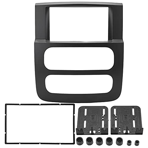 Zohisin ABS Radio Fascia Center Control CD -Panel -Deckungs -Stereo -Lünette für Truck 2002 2005, die eine Doppel -DIN -Funkinstallation mit robustem Anti -Wear -Material und von Zohisin