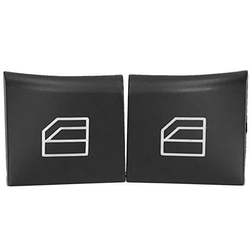 Zohisin Fensterschalter-Knopfkappenabdeckung für die Fahrerseite, Ersatz, Premium-Passform für W164 X164 W251. Hergestellt aus strapazierfähigem ABS-Material mit lackierter von Zohisin