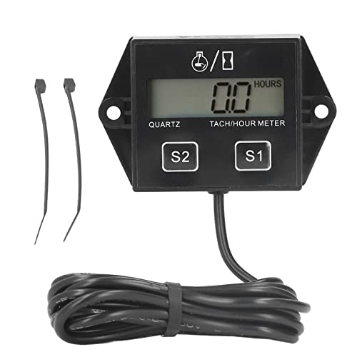 Zohisin Motorradträger Tachometer Timer LCD Display 2 4 Stroke Benzin Motorstunde Stunde Meter Universal für Pickup -Trucks SUVs -Boote integriert CR2450 Button Batterie 150mAh Zohisin Motorradträger Tachometer Timer LCD Display 2 4 Stroke Benzin Motorstunde Stunde Meter Universal für Pickup -Trucks SUVs -Boote integriert CR2450 Button Batterie 150mAh von Zohisin