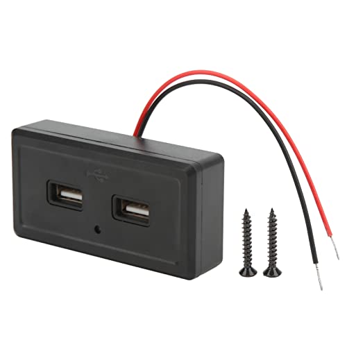 Zohisin RV Bus Dual USB Ladegerät Schwarz 12 24 V Eingabe Allgemeine Modifikation für alle 12 24 -V -Eingangsauto -Ladegeräte wie RV -Bus -Wohnmobile aus umweltfreundlichem ABS von Zohisin