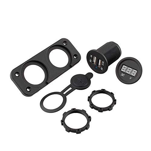 Zohisin US Dual 2 USB-Port-Ladegerät LED mit DC-Voltmeter Digital für Auto, Boot, Marine. Hochwertige, zuverlässige 12-V-Steckdosen, geeignet für Verschiedene Digitale Geräte. Zohisin US Dual 2 USB-Port-Ladegerät LED mit DC-Voltmeter Digital für Auto, Boot, Marine. Hochwertige, zuverlässige 12-V-Steckdosen, geeignet für Verschiedene Digitale Geräte. von Zohisin