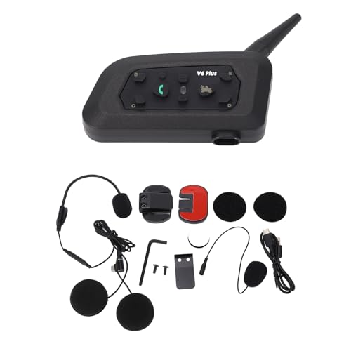 Zohisin V6PLUS -1200 Motorradhelm Wireless Bluetooth -Gegensprechanhände kostenloser Kopfhörer für 6 Personen von Zohisin