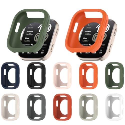 Zohmuly Schutz Case Kompatibel mit Amazfit Bip 6(A2435) Armbanduhr Schutzhülle, Stoßfest Silikon Gehäuse Hülle für Amazfit Bip 6 Smartwatch Schutz, Watch Schutz Zubehör Set von Zohmuly