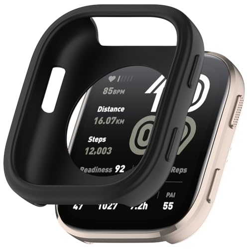 Zohmuly Schutz Case Kompatibel mit Amazfit Bip 6(A2435) Armbanduhr Schutzhülle, Stoßfest Silikon Gehäuse Hülle für Amazfit Bip 6 Smartwatch Schutz, Watch Schutz Zubehör Set von Zohmuly