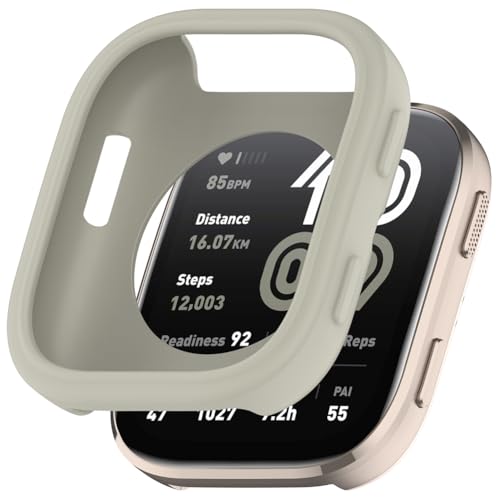 Zohmuly Schutz Case Kompatibel mit Amazfit Bip 6(A2435) Armbanduhr Schutzhülle, Stoßfest Silikon Gehäuse Hülle für Amazfit Bip 6 Smartwatch Schutz, Watch Schutz Zubehör Set von Zohmuly