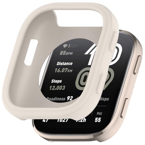 Zohmuly Schutz Case Kompatibel mit Amazfit Bip 6(A2435) Armbanduhr Schutzhülle, Stoßfest Silikon Gehäuse Hülle für Amazfit Bip 6 Smartwatch Schutz, Watch Schutz Zubehör Set von Zohmuly