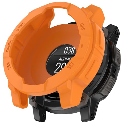 Zohmuly Schutz Case Kompatibel mit Garmin Instinct 3 AMOLED 45mm, Schutzhülle Leicht Weiche Silikon Ultradünne Case Kompatibel für Garmin Instinct 3 Solar 45mm von Zohmuly