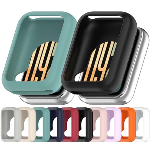 Zohmuly Schutz Case Kompatibel mit Xiaomi Smart Band 9 Pro Armbanduhr Schutzhülle, Stoßfest Silikon Gehäuse Hülle für Xiaomi Mi Band 9Pro Smartwatch Schutz, Watch Schutz Zubehör Set[10 Stück] von Zohmuly