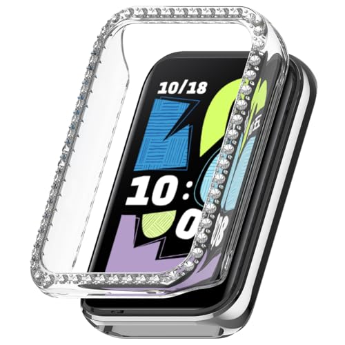 Zohmuly Schutzhülle kompatibel für Honor Band 10,Bling Einreihigem Diamant Hohl Ersatzgehäuse mit Stoßfeste Harter PC-Stoßfänger für Honor Band10 Zohmuly Schutzhülle kompatibel für Honor Band 10,Bling Einreihigem Diamant Hohl Ersatzgehäuse mit Stoßfeste Harter PC-Stoßfänger für Honor Band10 von Zohmuly