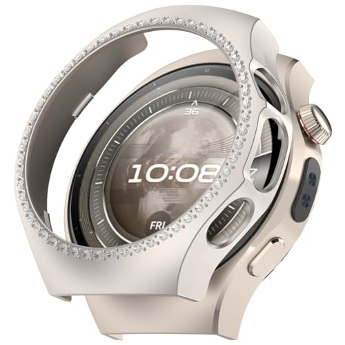 Zohmuly Schutzhülle kompatibel für Huawei Watch 5 46MM,Bling Einreihigem Diamant Hohl Ersatzgehäuse mit Stoßfeste Harter PC-Stoßfänger für Huawei Watch 5 46mm Zohmuly Schutzhülle kompatibel für Huawei Watch 5 46MM,Bling Einreihigem Diamant Hohl Ersatzgehäuse mit Stoßfeste Harter PC-Stoßfänger für Huawei Watch 5 46mm von Zohmuly