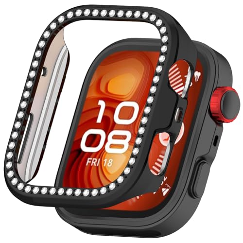 Zohmuly Schutzhülle kompatibel für Huawei Watch FIT 4,Bling Einreihigem Diamant Hohl Ersatzgehäuse mit Stoßfeste Harter PC-Stoßfänger für Huawei Watch Fit 4 Zohmuly Schutzhülle kompatibel für Huawei Watch FIT 4,Bling Einreihigem Diamant Hohl Ersatzgehäuse mit Stoßfeste Harter PC-Stoßfänger für Huawei Watch Fit 4 von Zohmuly