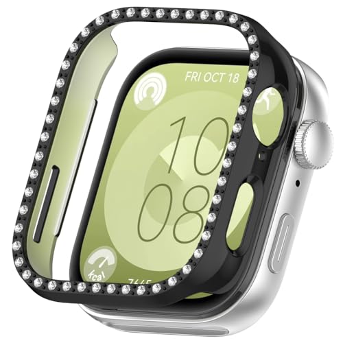 Zohmuly Schutzhülle kompatibel für Huawei Watch Fit 3,Bling Einreihigem Diamant Hohl Ersatzgehäuse mit Stoßfeste Harter PC-Stoßfänger für Huawei Watch Fit3 Zohmuly Schutzhülle kompatibel für Huawei Watch Fit 3,Bling Einreihigem Diamant Hohl Ersatzgehäuse mit Stoßfeste Harter PC-Stoßfänger für Huawei Watch Fit3 von Zohmuly