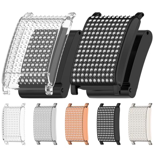 Zohmuly Schutzhülle kompatibel für Whoop 4.0/Whoop 3.0,Bling Einreihigem Diamant Hohl Ersatzgehäuse mit Stoßfeste Harter ABS+PC-Stoßfänger für Whoop 3.0 von Zohmuly