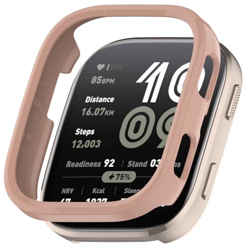 Zohmuly Semi-Wrap Hülle Kompatibel mit Amazfit Bip 6（A2435） Schutzhülle,Hart PC Kantenschutz,Stoßfest,Anti-Drop,Schutz Bumper Case für Amazfit Bip6 Uhrenschützer von Zohmuly