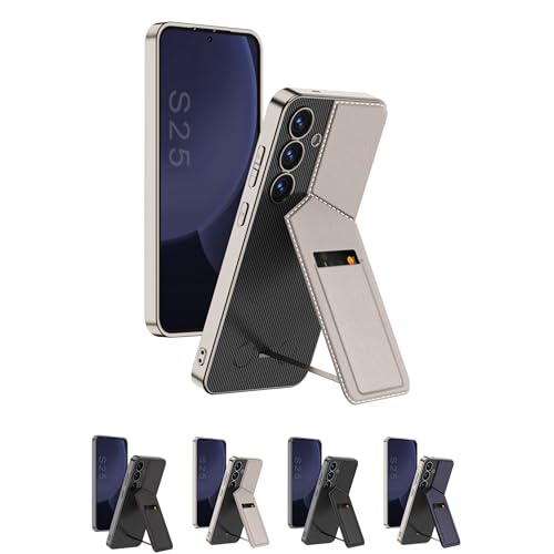 ZollernX für Samsung Galaxy S25 Hülle – Premium Hardcase mit Kartenfach – Kratzfest & Stoßfest – Dünn - Handyhülle - Case Hard - Hardcase - Handytasche – Stoßfest (2-Titan-Grau) von ZollernX