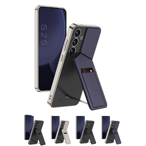 ZollernX für Samsung Galaxy S25 Hülle – Premium Hardcase mit Kartenfach – Kratzfest & Stoßfest – Dünn - Handyhülle - Case Hard - Hardcase - Handytasche – Stoßfest (4-Titan-Violett) von ZollernX