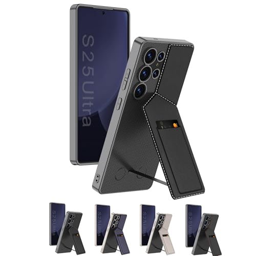 ZollernX für Samsung Galaxy S25 Ultra Hülle – Premium Hardcase mit Kartenfach – Kratzfest & Stoßfest – Dünn - Handyhülle - Case Hard - Hardcase - Handytasche – Stoßfest (1-Schwarz) von ZollernX