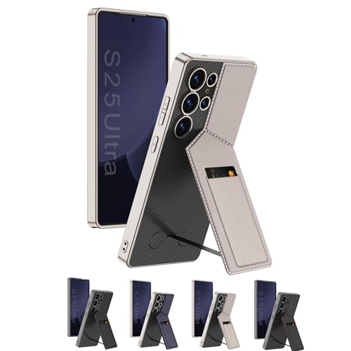 ZollernX für Samsung Galaxy S25 Ultra Hülle – Premium Hardcase mit Kartenfach – Kratzfest & Stoßfest – Dünn - Handyhülle - Case Hard - Hardcase - Handytasche – Stoßfest (2-Titan-Grau) von ZollernX