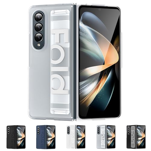 ZollernX - für Samsung Galaxy Z Fold 6 Hülle - Schutzhülle Kratzfest - Ultra Dünn - Handyhülle - Case Hard - Handschlaufe Handheld- Hardcase - Handytasche – Stoßfest - Case (04-Matt Transparent) von ZollernX