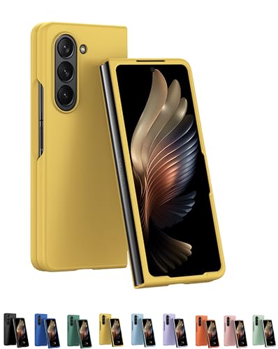 ZollernX - für Samsung Galaxy Z Fold 6 Hülle - Schutzhülle Kratzfest - Ultra Dünn - Handyhülle - Case Hard - Hardcase - Handytasche – Stoßfest - Case - Hülle (8-Gelb) von ZollernX