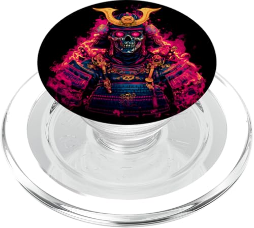 Yoroi Zombie Samurai Japanischer Untoter Krieger Zombie PopSockets PopGrip für MagSafe von Zombie Rüstung Apokalypse Krieger Geschenk