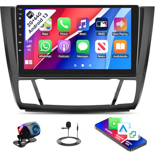 2G+64G Android 13 Autoradio for BMW 1 Series E81 E82 E87 E88 2008-2012 mit Wireless Carplay Android Auto, 9 Zoll Bildschirm with Mirror Link GPS Bluetooth HiFi WiFi FM SWC+Rückfahrkamera 2G+64G Android 13 Autoradio for BMW 1 Series E81 E82 E87 E88 2008-2012 mit Wireless Carplay Android Auto, 9 Zoll Bildschirm with Mirror Link GPS Bluetooth HiFi WiFi FM SWC+Rückfahrkamera von Zomolither