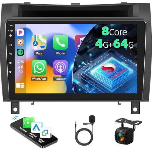 8 Core Zomolither 4G+64G Android 13 Autoradio für Mercedes Benz SLK-Klasse R171 2004-2011, 9 Zoll Touchscreen R171 Stereo mit Wireless Apple-Carplay Android Auto Bluetooth GPS WiFi FM EQ+ 8 Core Zomolither 4G+64G Android 13 Autoradio für Mercedes Benz SLK-Klasse R171 2004-2011, 9 Zoll Touchscreen R171 Stereo mit Wireless Apple-Carplay Android Auto Bluetooth GPS WiFi FM EQ+ von Zomolither