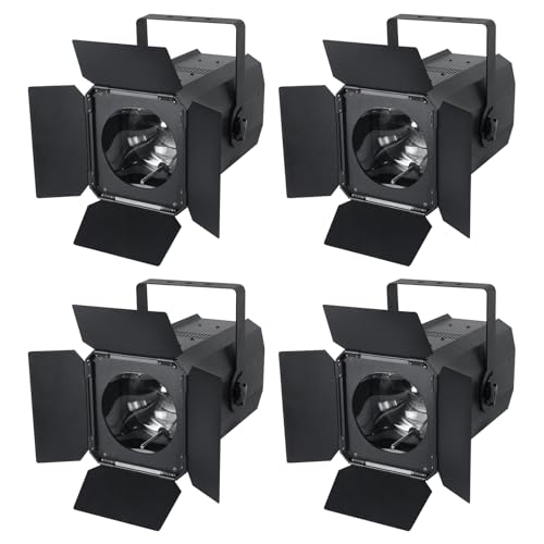 200W COB LED Par Strahler Scheinwerfer 3200k/5600k Bühnenlicht Weiß/Warmweiß dmx512 Spotlight für Bühne Club Party Lichttechnik Hochzeit Beleuchtung Partylicht-4PCS von ZonQoonz