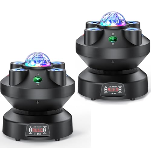 ZonQoonz 2PCS 70W Moving Head LED, RGBW Beam Bühnenlicht 4 Muster 4 Farben Discolicht Partylicht, 18CH Pinspot Lichteffekt für DJ Disco Partylicht Club Bar Bühnenbeleuchtung ZonQoonz 2PCS 70W Moving Head LED, RGBW Beam Bühnenlicht 4 Muster 4 Farben Discolicht Partylicht, 18CH Pinspot Lichteffekt für DJ Disco Partylicht Club Bar Bühnenbeleuchtung von ZonQoonz