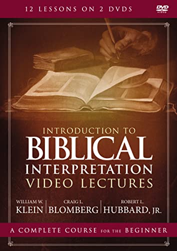 Introduction to Biblical Interpretation Video Lectures: An Introduction for the Beginner [2 DVDs] von Zondervan Academic