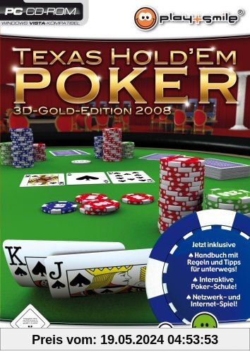 Play+Smile: Texas Hold'em Poker 2008 3D-Gold Edition von Zone2Media