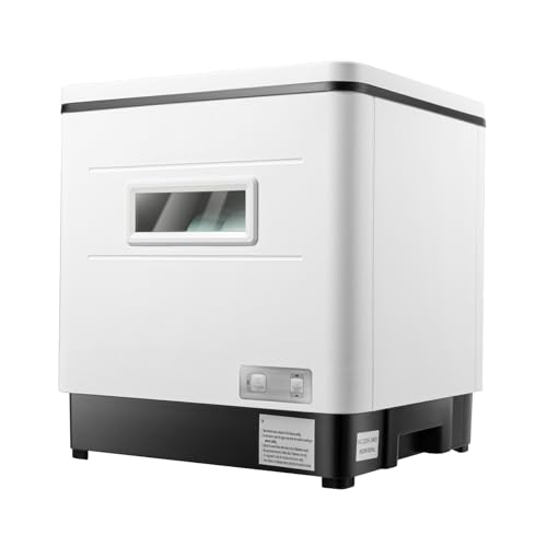 Mini Geschirrspüler,800W Tischgeschirrspüler Freistehender Tragbarer Geschirrspüler,Keine Installation,360° rotierende Sprühstrahl,Oben offenes Design,für Wohnungen, Schlafsäle und Camping von Zoobotanica