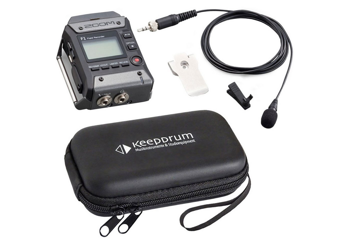 Zoom Audio Zoom F1-LP Audio-Recorder mit Mikrofon mit Soft-Case Digitales Aufnahmegerät (mit Softcase) von Zoom Audio
