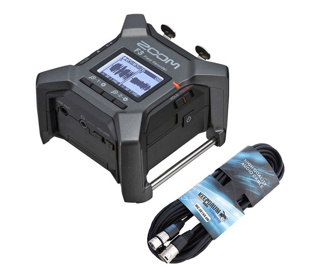 Zoom Audio Zoom F3 Multitrack Field Recorder mit XLR-Kabel Digitales Aufnahmegerät Zoom Audio Zoom F3 Multitrack Field Recorder mit XLR-Kabel Digitales Aufnahmegerät von Zoom Audio