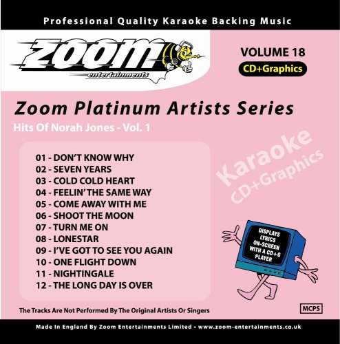 Zoom Karaoke CD+G - Platinum Artists 18: Norah Jones 1 von Zoom Entertainments