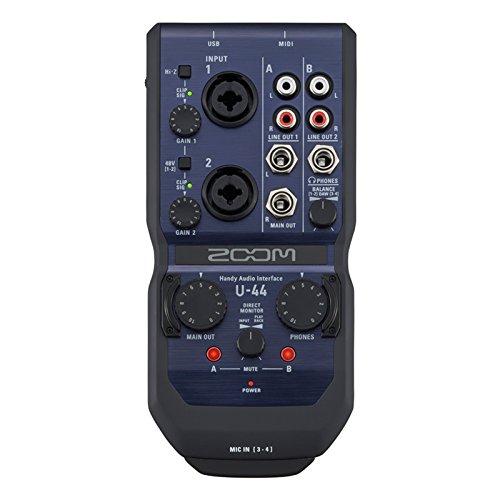 ZOOM U-44 Handy Audio Interface,Blau von Zoom