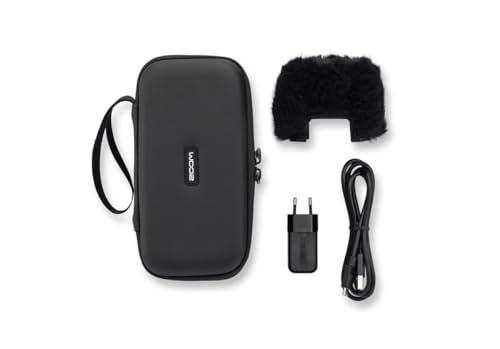 Zoom APH-2e Zubehörpaket für den Zoom H2essential Handy Recorder | EU-Version | H2e Softcase | Fellwindschutz | Netzteil | USB-C Kabel von Zoom