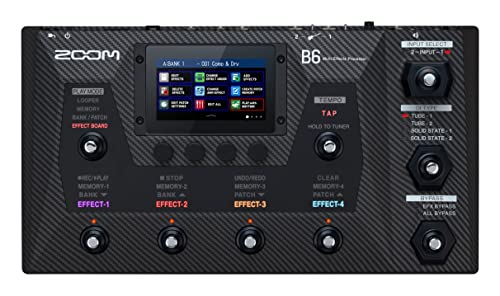 Zoom B6 Multi-Effekt-Prozessor für Bass | schwarz von Zoom