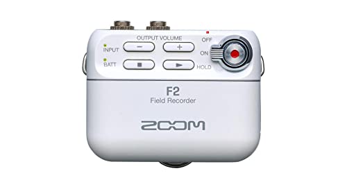 Zoom F2 White Field Recorder und Lavalier Mikrofon von Zoom