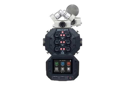 Zoom H8 Handy Recorder MS Pack Limitierte Sonderedition | Bundle H8 mit Mikrofonkapseln XYH-6 und MSH-6 in Silber| Geeignet für unterschiedlichste Aufnahmesitationen | Schwarz & Silber von Zoom
