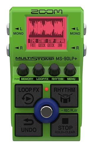 Zoom MS-90LP+ Looper-Pedal für Gitarre und Bass | 100 Loops | 90 Minuten je Loop| Max. 13 Stunden Aufnahme | 32-bit Float | Layer, Effekte und Rhythmus-Patterns | Grün Zoom MS-90LP+ Looper-Pedal für Gitarre und Bass | 100 Loops | 90 Minuten je Loop| Max. 13 Stunden Aufnahme | 32-bit Float | Layer, Effekte und Rhythmus-Patterns | Grün von Zoom