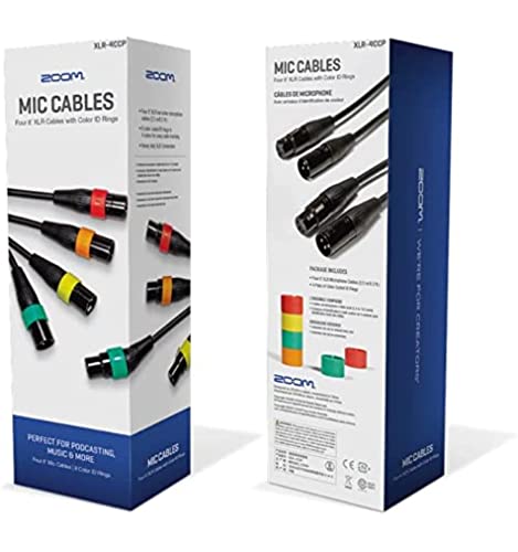 Zoom XLR-4C/CP XLR Mic Cables with Color ID Rings von Zoom