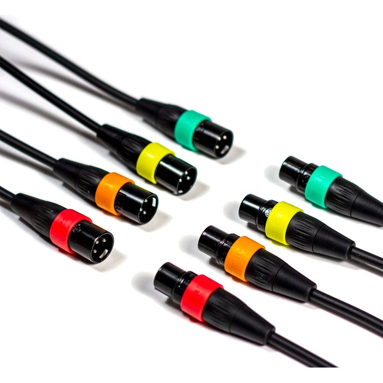 Zoom XLR-4c/CP Cable Set with Colour Markers, 2.5m (Pack of 4) von Zoom