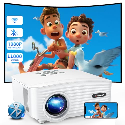 Beamer, 5G WiFi Mini Beamer 11000 Lumen Beamer Full HD 1080P Unterstützt, LED Video Beamer Heimkino/Outdoor Kompatibel mit TV Stick/Smartphone/Laptop/TV Stick/USB/HDMI Beamer Handy Beamer, 5G WiFi Mini Beamer 11000 Lumen Beamer Full HD 1080P Unterstützt, LED Video Beamer Heimkino/Outdoor Kompatibel mit TV Stick/Smartphone/Laptop/TV Stick/USB/HDMI Beamer Handy von Zoomcat
