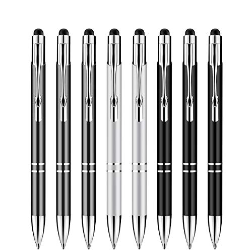 Eingabestift, 8 Stück Zoonnis 2 in 1 Universal kapazitive Stylus Stifte für Touch Screens Gerte,Hochempfindlich für Apple iPad iPhone Tablets Kindle Samsung Galaxy,Kugelschreiber(Schwarz+Silber+Grau) Eingabestift, 8 Stück Zoonnis 2 in 1 Universal kapazitive Stylus Stifte für Touch Screens Gerte,Hochempfindlich für Apple iPad iPhone Tablets Kindle Samsung Galaxy,Kugelschreiber(Schwarz+Silber+Grau) von Zoonnis